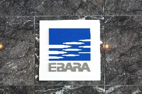 Ebara signboard and logo